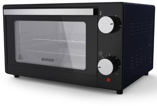 Brock mini elektrická rúra 9 l, 650 W, čierna, samostatne stojaca