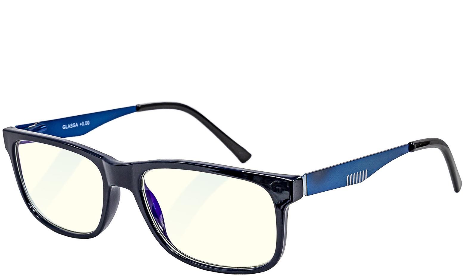 GLASSA Blue Light Blocking Glasses PCG 02, dioptrie: +1.00 modrá