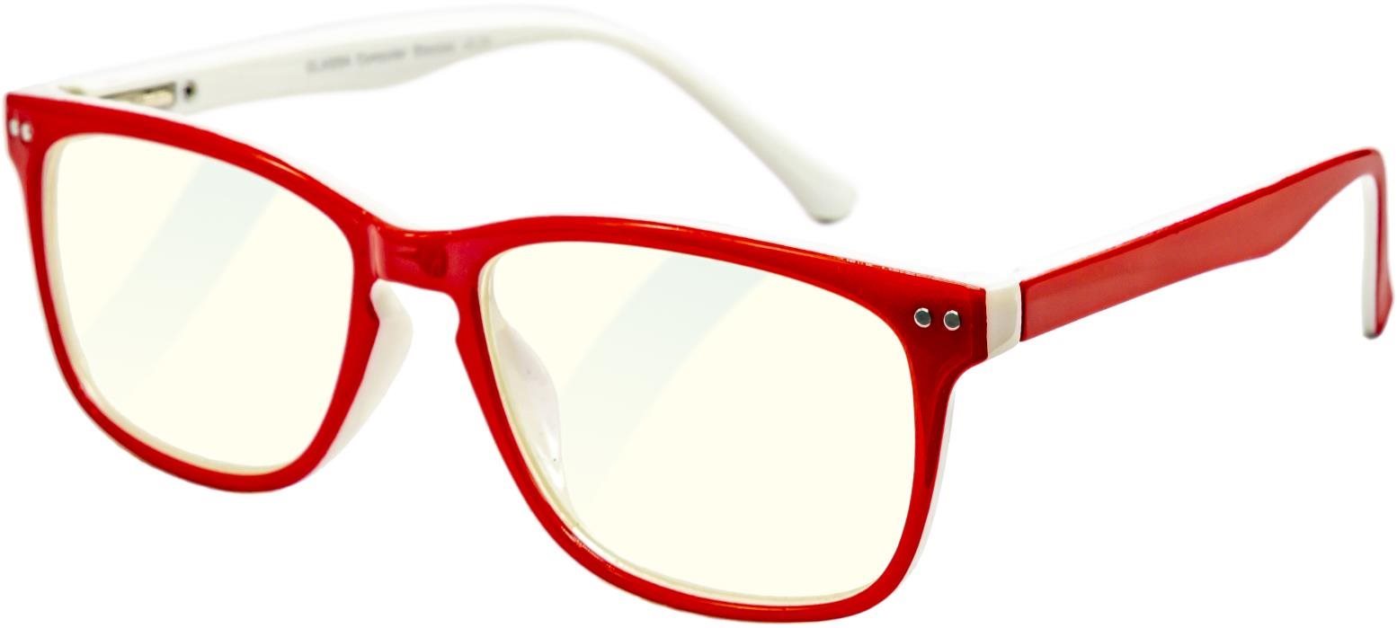 GLASSA Blue Light Blocking Glasses PCG 07, dioptrie: +1.00 červená
