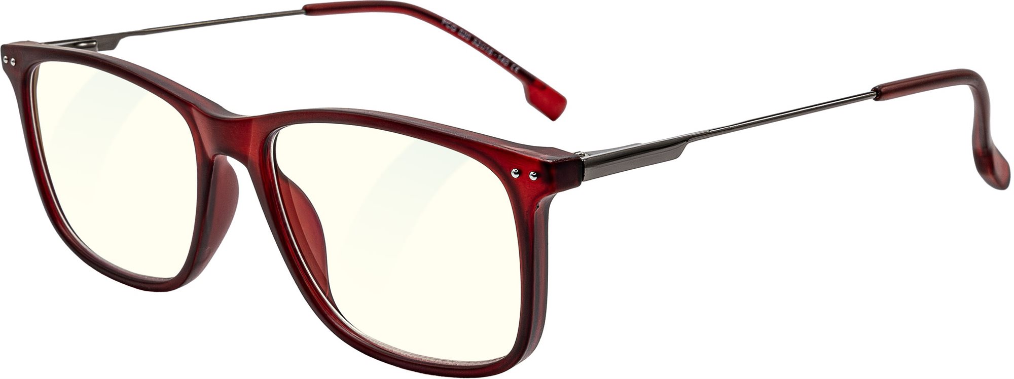 GLASSA Blue Light Blocking Glasses PCG 020, +0,00 dio, červené