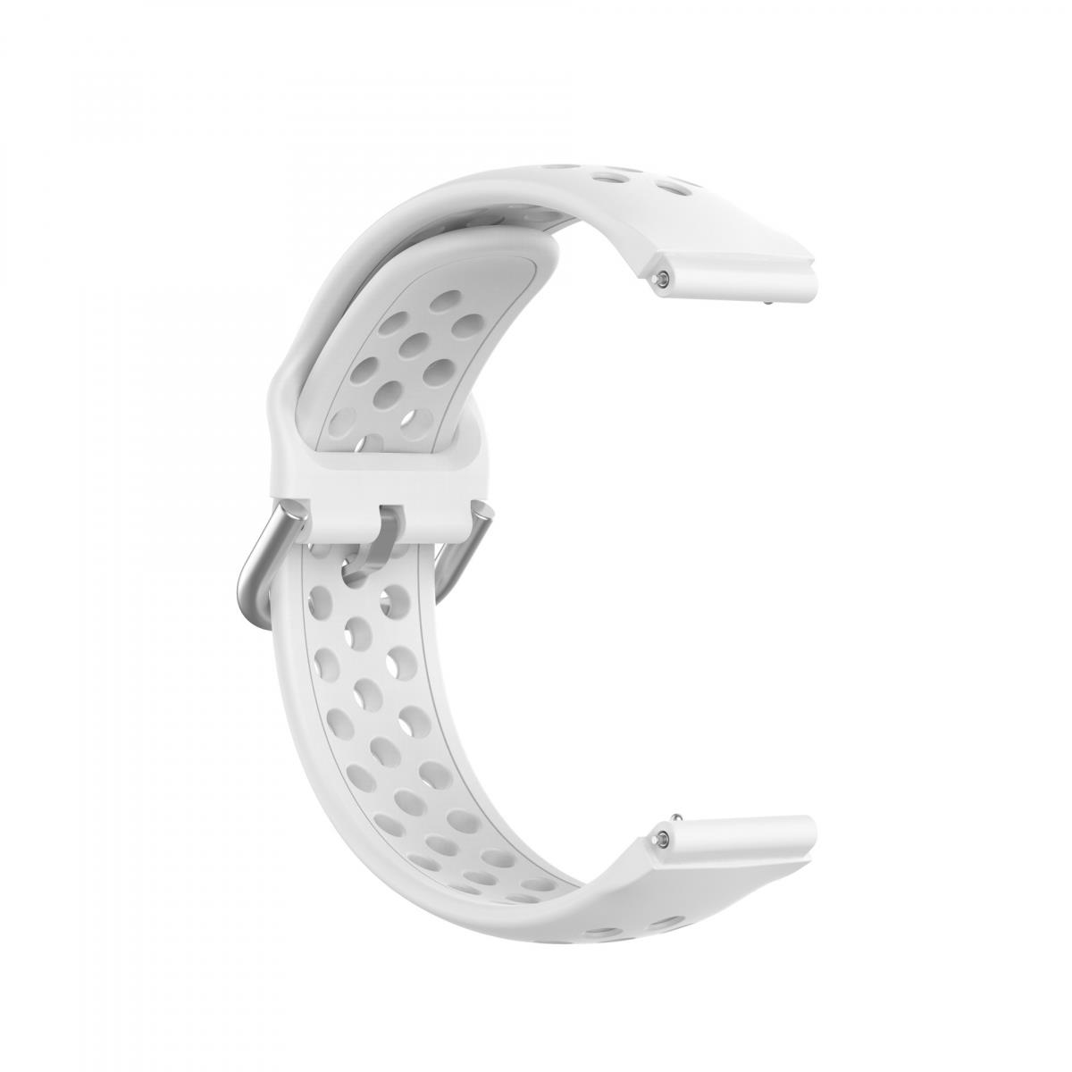 BStrap Silicone Dots Universal Quick Release 18 mm, white