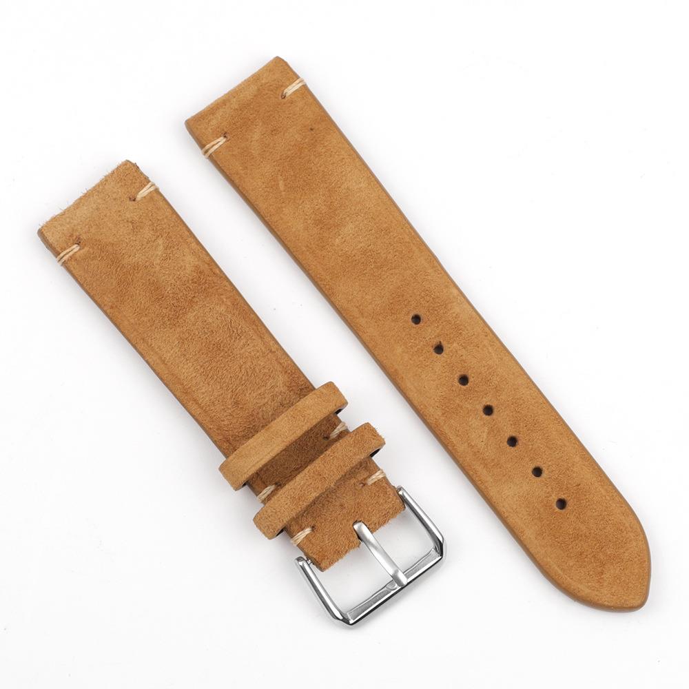 BStrap Suede Leather Universal Quick Release 18 mm, brown