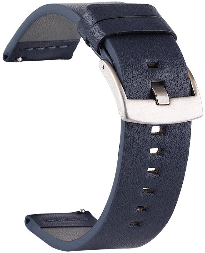 BStrap Fine Leather Universal Quick Release 18 mm, blue