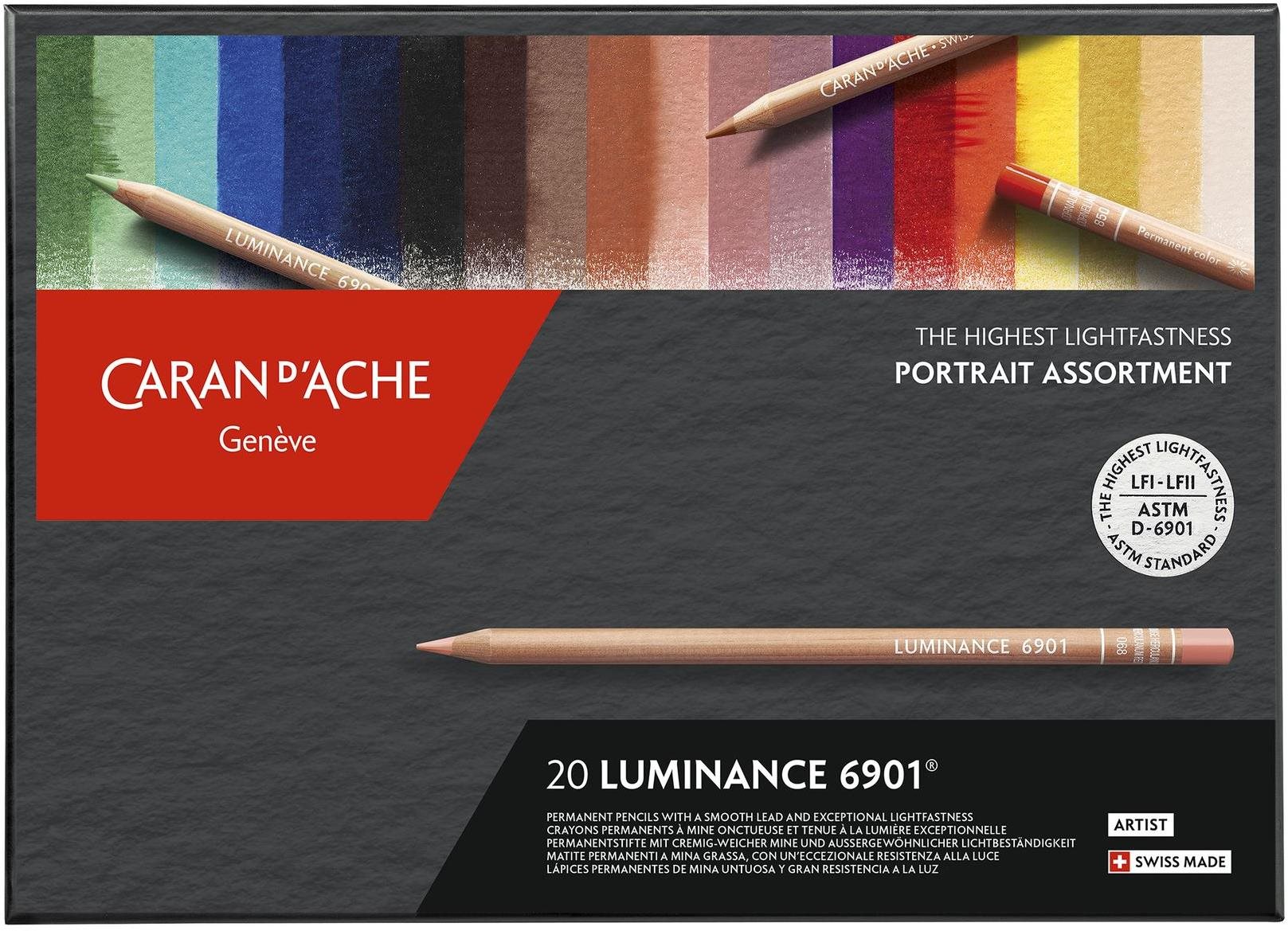 CARAN D'ACHE Luminance 6901 20 farieb vhodných na portrét