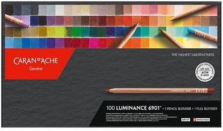 CARAN D'ACHE Luminance 6901 100 farieb + 2 blenderi