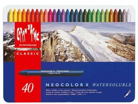CARAN D'ACHE Neocolor II 40 farieb