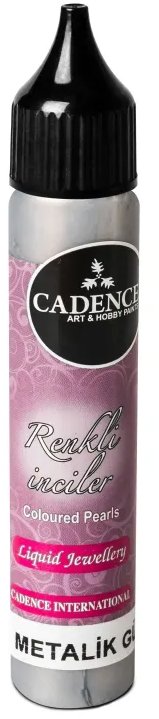 Cadence Metalické tekuté perly 25 ml strieborné