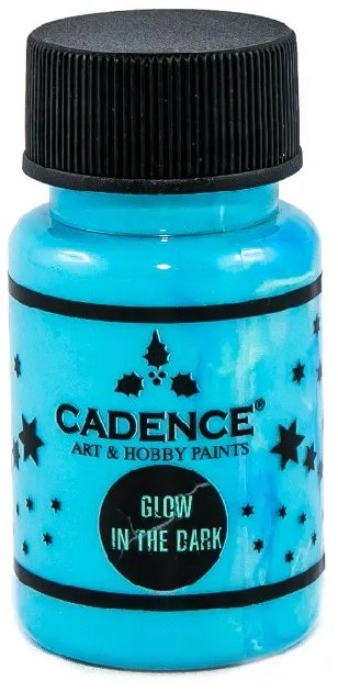 Cadence Farba svietiaca v tme 50 ml, modrá