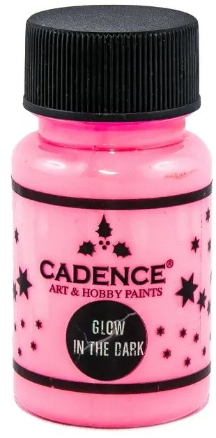 Cadence Farba svietiaca v tme 50 ml, ružová