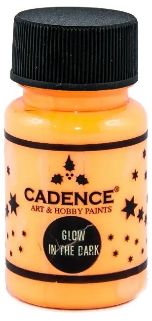 Cadence Farba svietiaca v tme 50 ml, oranžová