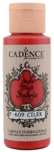Cadence Farba na textil 59 ml, červená