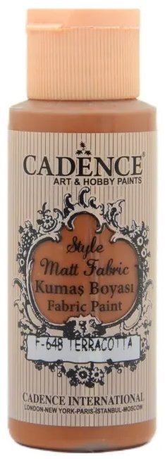 Cadence Farba na textil 59 ml, tehlová