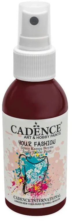 Cadence Farba na textil v spreji 100 ml, bordó