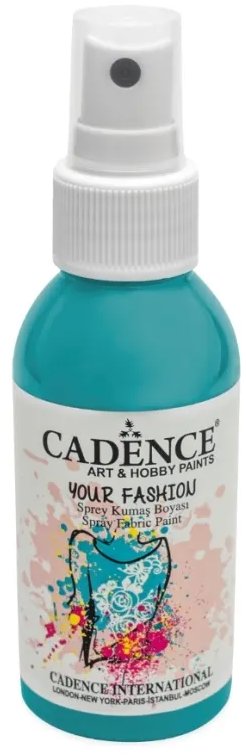 Cadence Farba na textil v spreji 100 ml, svetlá tyrkysová