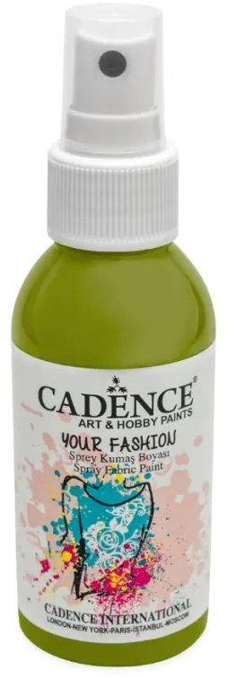 Cadence Farba na textil v spreji 100 ml, kivi zelená