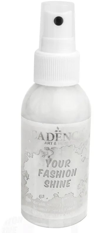 Cadence Perleťová farba na textil v spreji 100 ml, biela