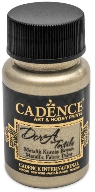 Cadence Metalická farba na textil 50 ml, platinová