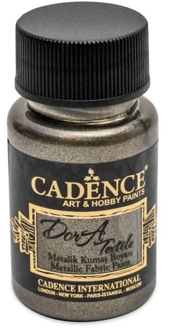 Cadence Metalická farba na textil 50 ml, antracitová