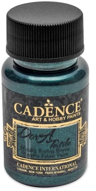 Cadence Metalická farba na textil 50 ml, petrolejová