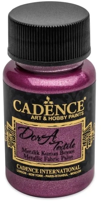 Cadence Metalická farba na textil 50 ml, cyklámenová ružová