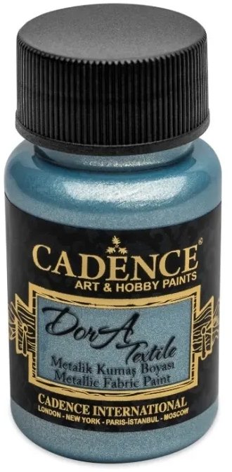 Cadence Metalická farba na textil 50 ml, svetlá modrá
