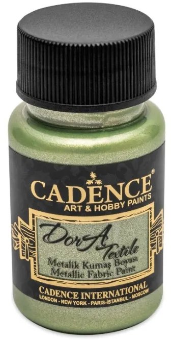 Cadence Metalická farba na textil 50 ml, mentolová