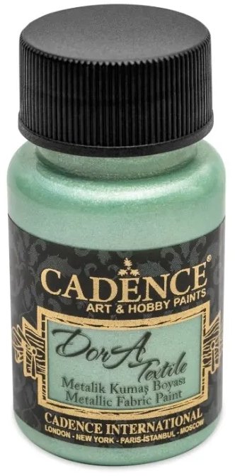 Cadence Metalická farba na textil 50 ml, mätová