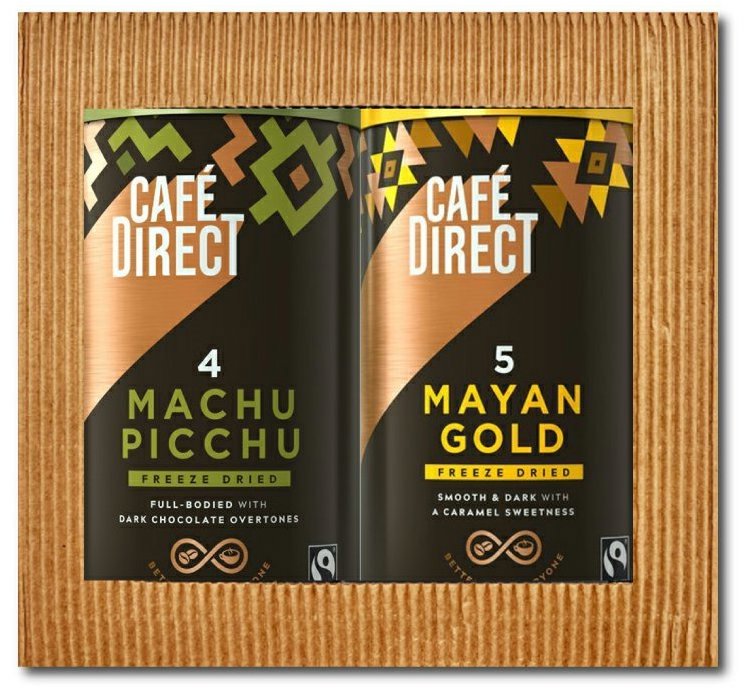 Cafédirect Machu Picchu a Mayan Gold, instantné, darčekový balíček, 2× 100 g
