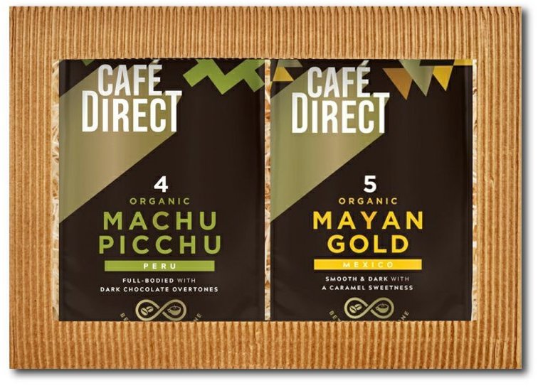 Cafédirect Machu Picchu BIO a Mayan Gold SCA 82, mletá, darčekový balíček, 2× 200 g