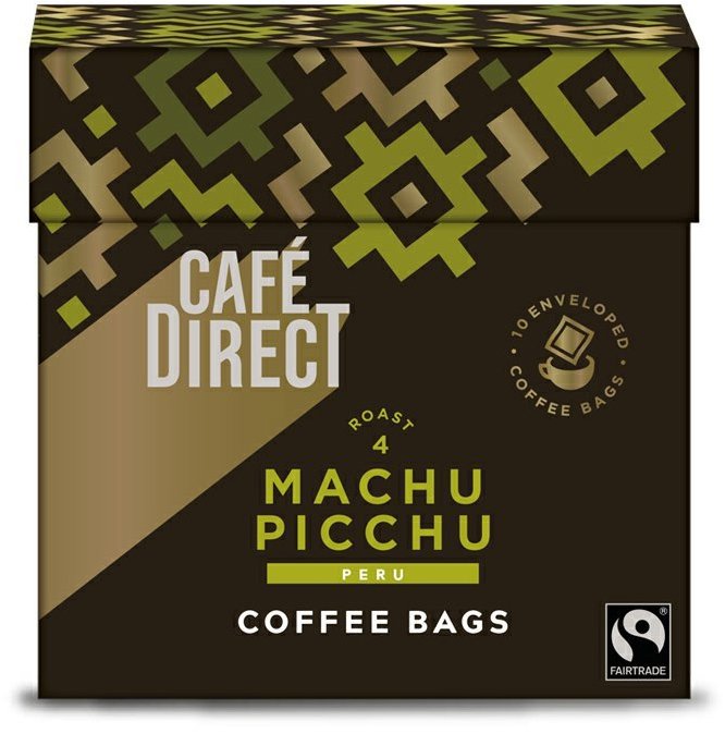 Cafédirect Machu Picchu SCA 83, mletá, filtračné vrecká, 10× 7 g
