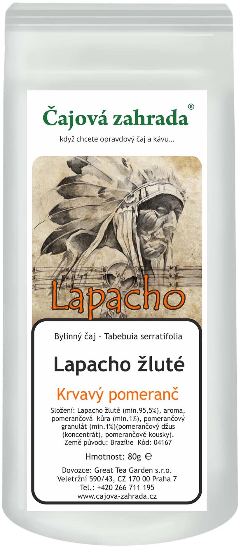 Čajová záhrada Lapacho žlté Krvavý pomaranč 500 g