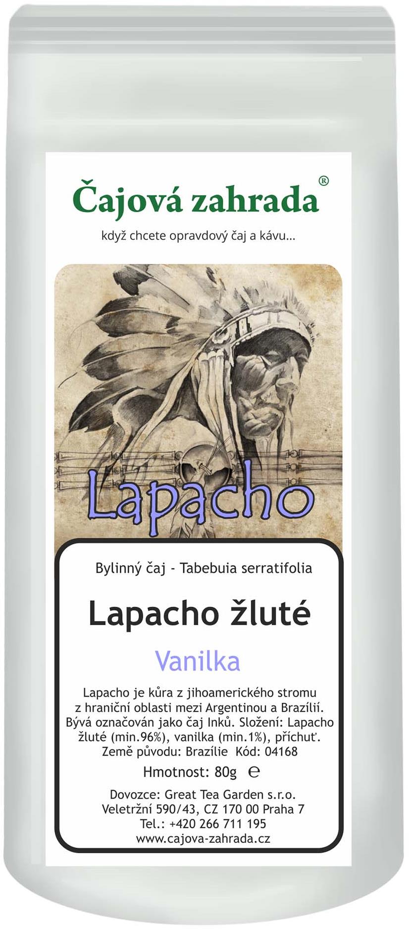 Čajová záhrada Lapacho žlté Vanilka 500 g