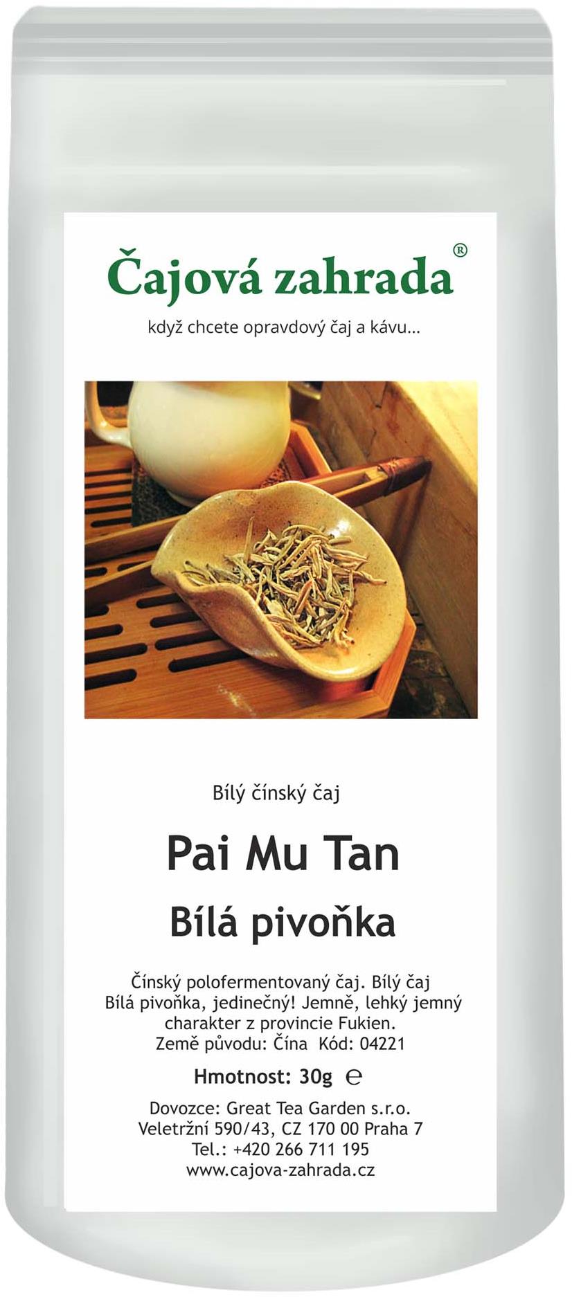 Čajová záhrada China Pai Mu Tan 400 g
