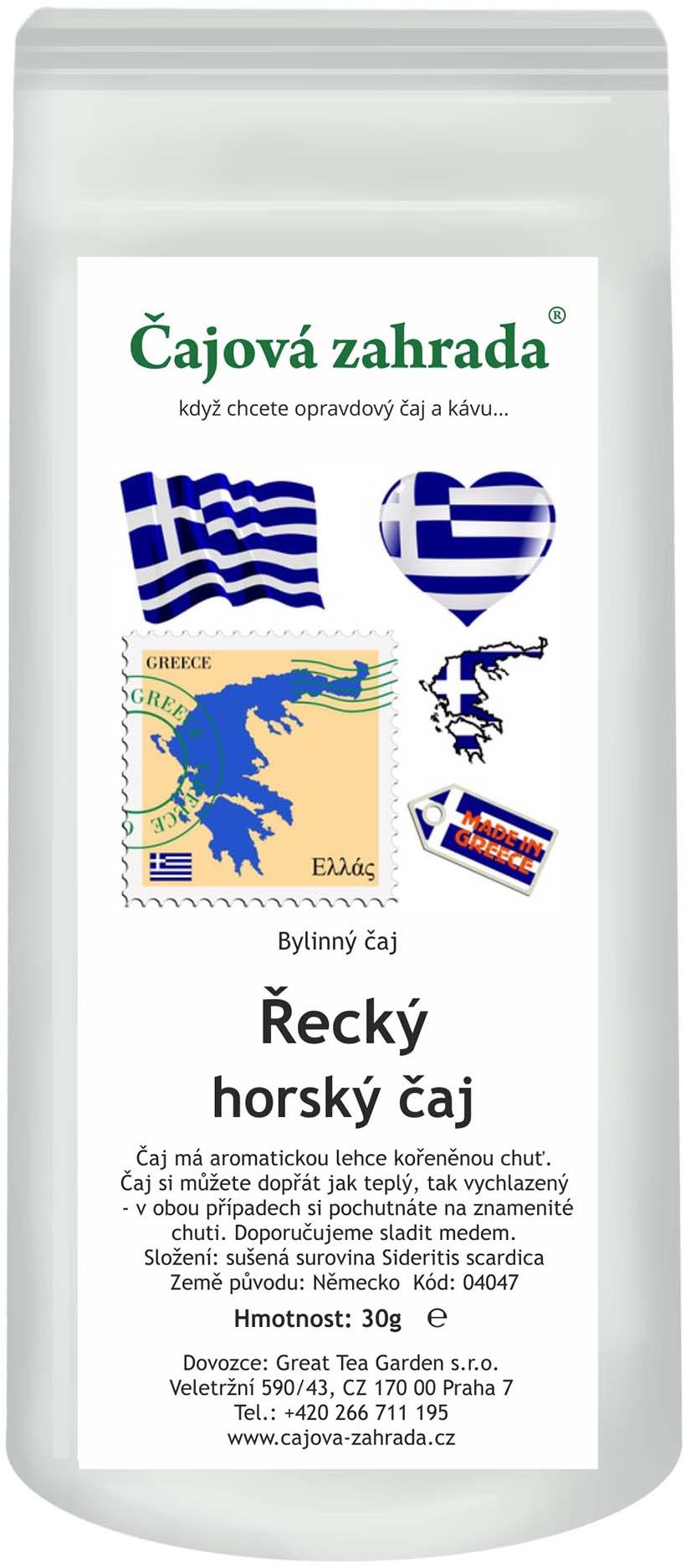 Čajová záhrada Grécky horský čaj