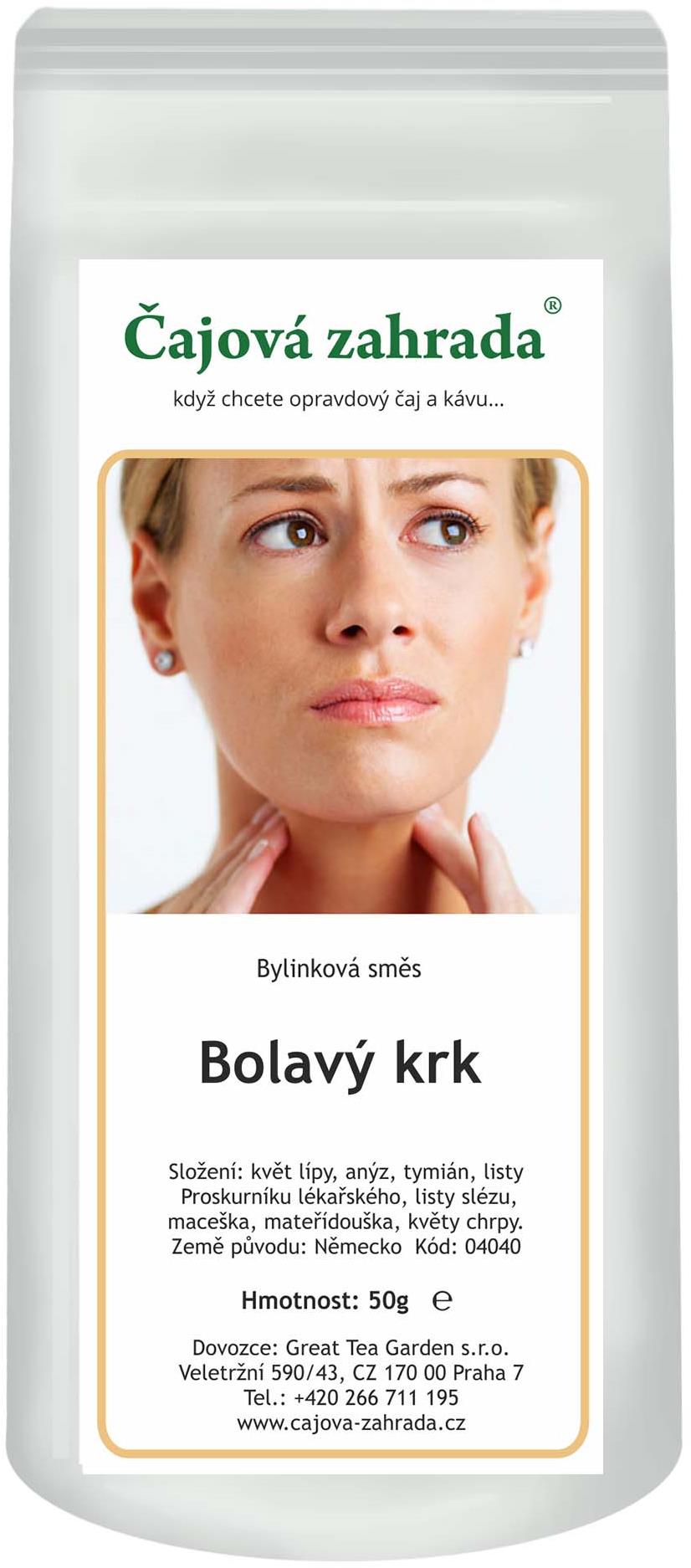 Čajová záhrada Boľavý krk