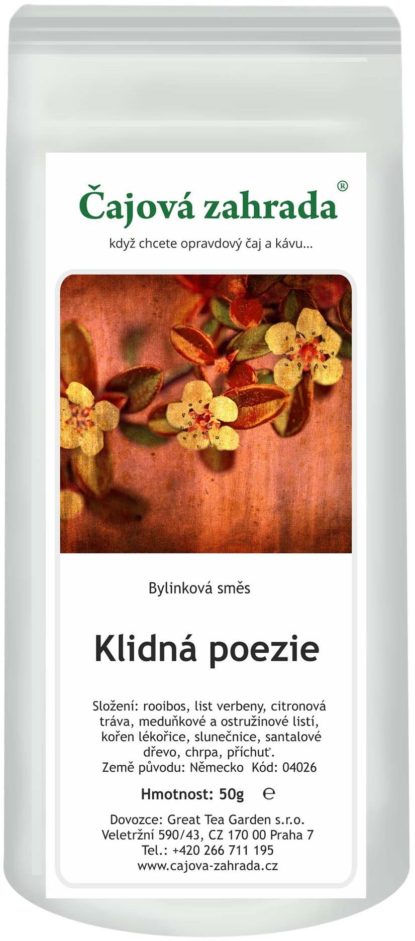 Čajová záhrada Kľudná poézia