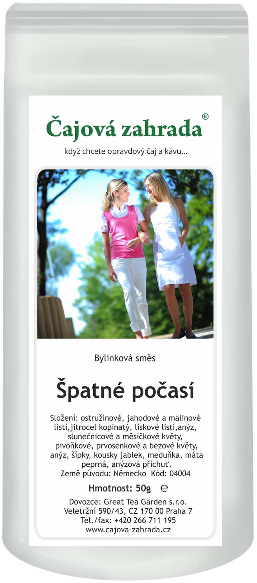 Čajová záhrada Pochmúrne počasie
