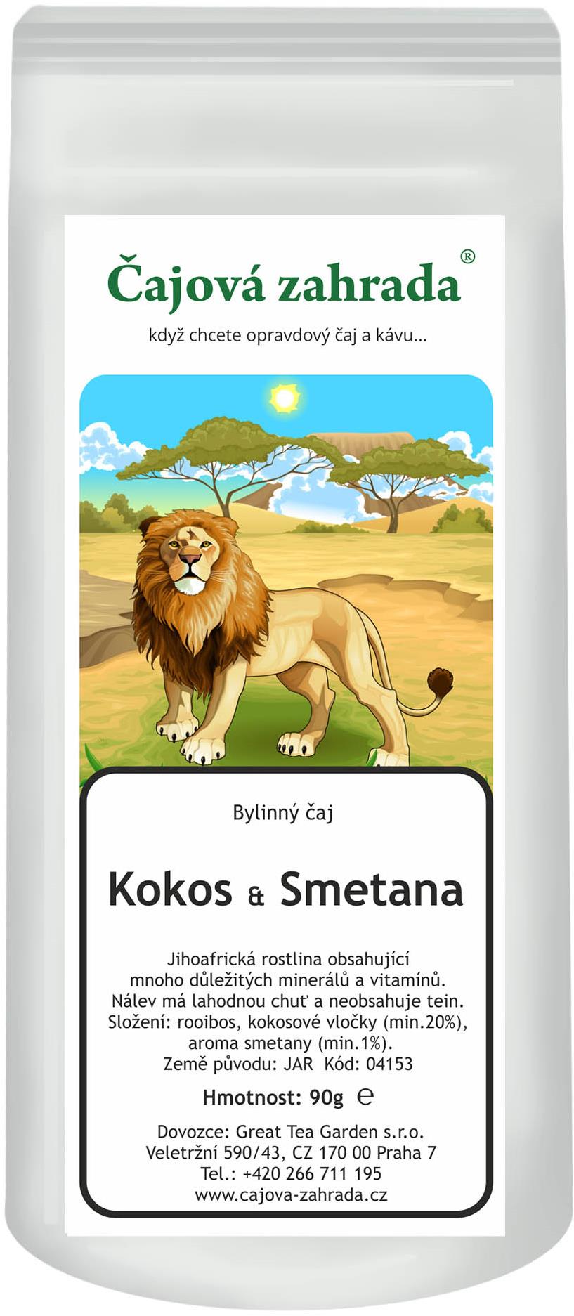 Čajová záhrada Rooibos Kokos & Smotana 90 g