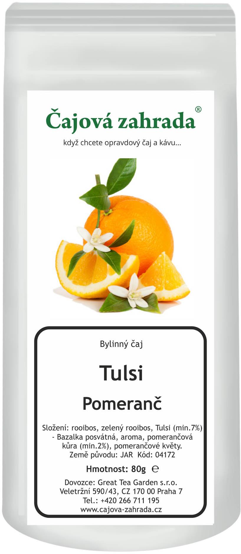 Čajová záhrada Rooibos Tulsi & Pomaranč 80 g