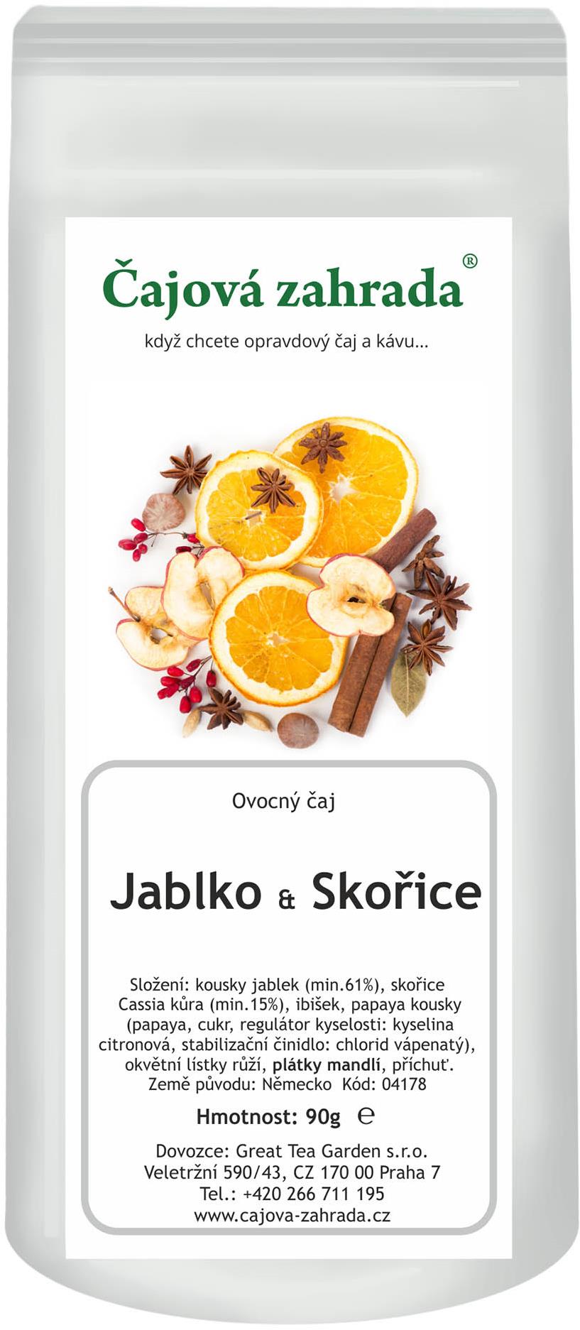 Čajová záhrada – Jablko & Škorica – ovocný čaj, 90 g