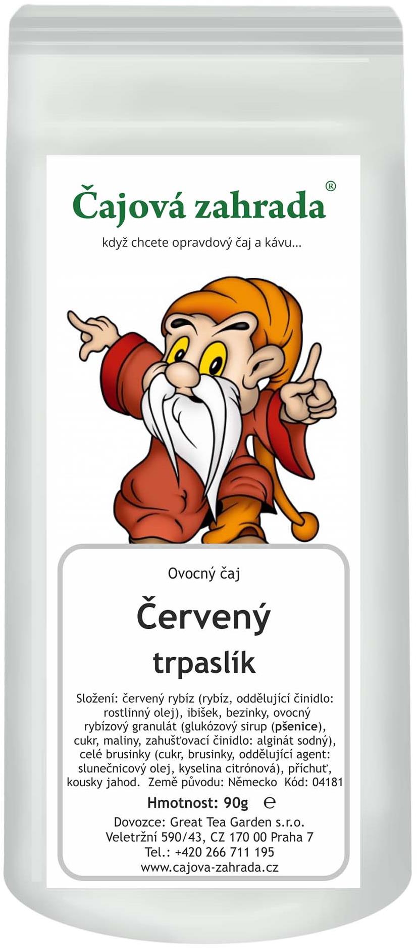 Čajová záhrada – Červený trpaslík – ovocný čaj, 500 g
