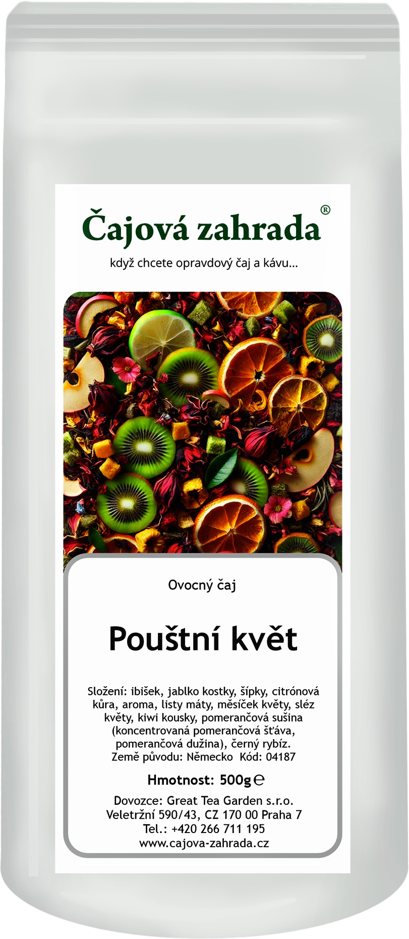 Čajová záhrada Púštny kvet, ovocný čaj, 500 g