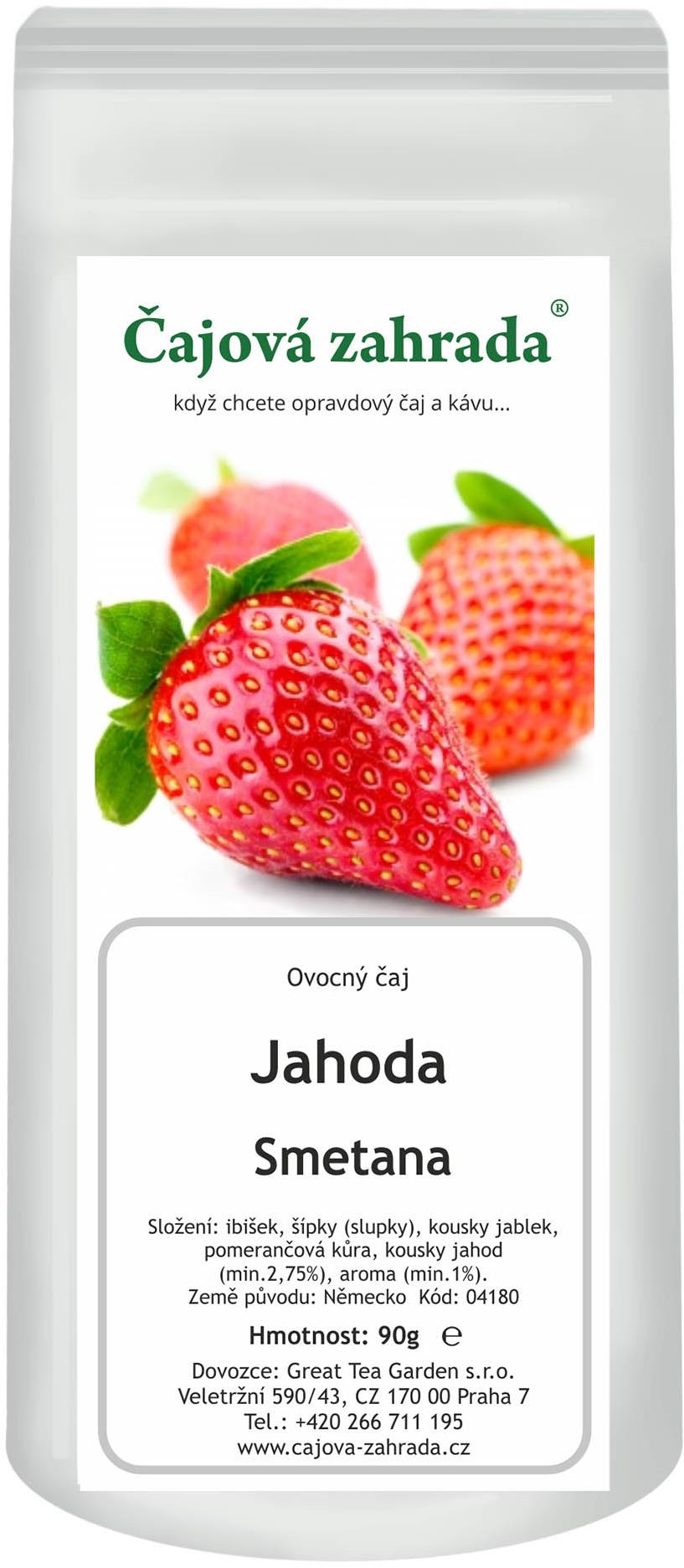 Čajová záhrada – Jahoda & Smotana – ovocný čaj, 500 g