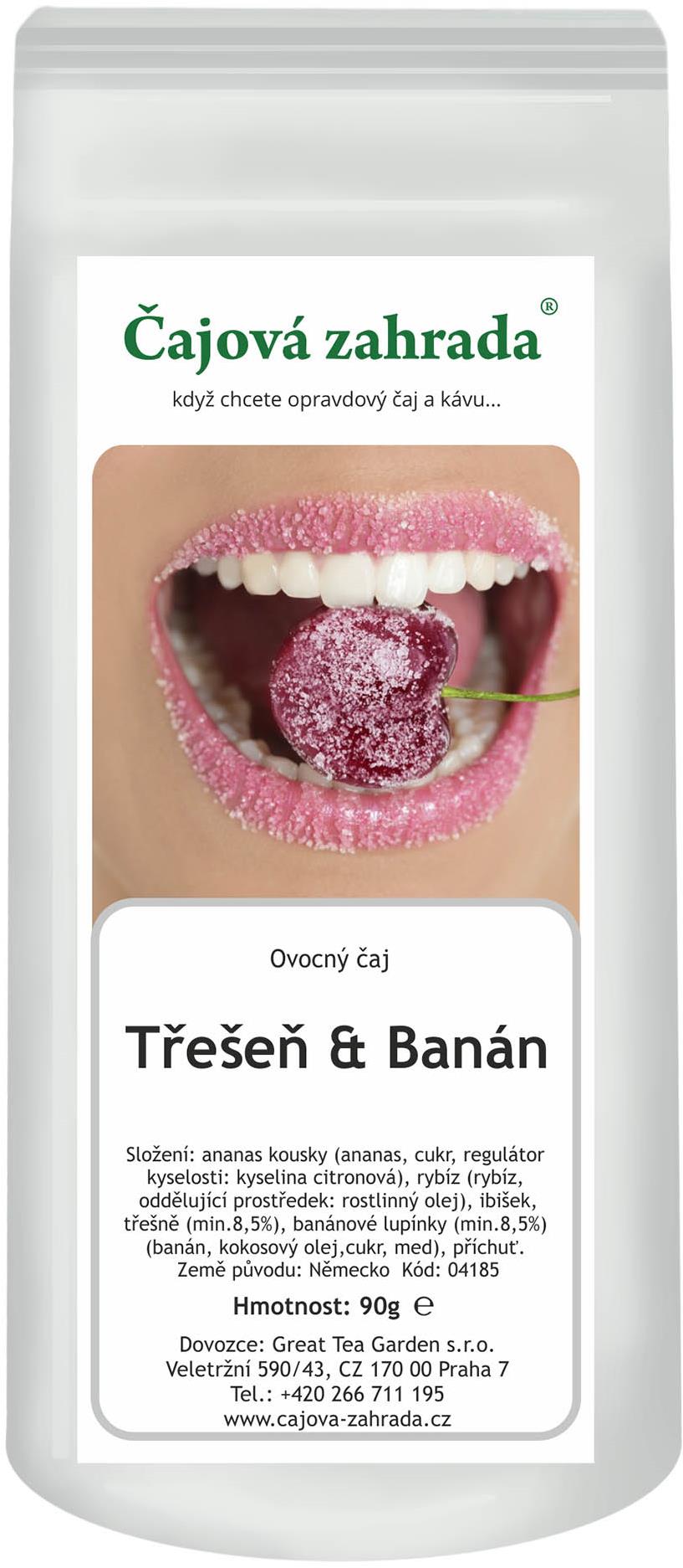 Čajová záhrada – Čerešňa & Banán – ovocný čaj, 500 g