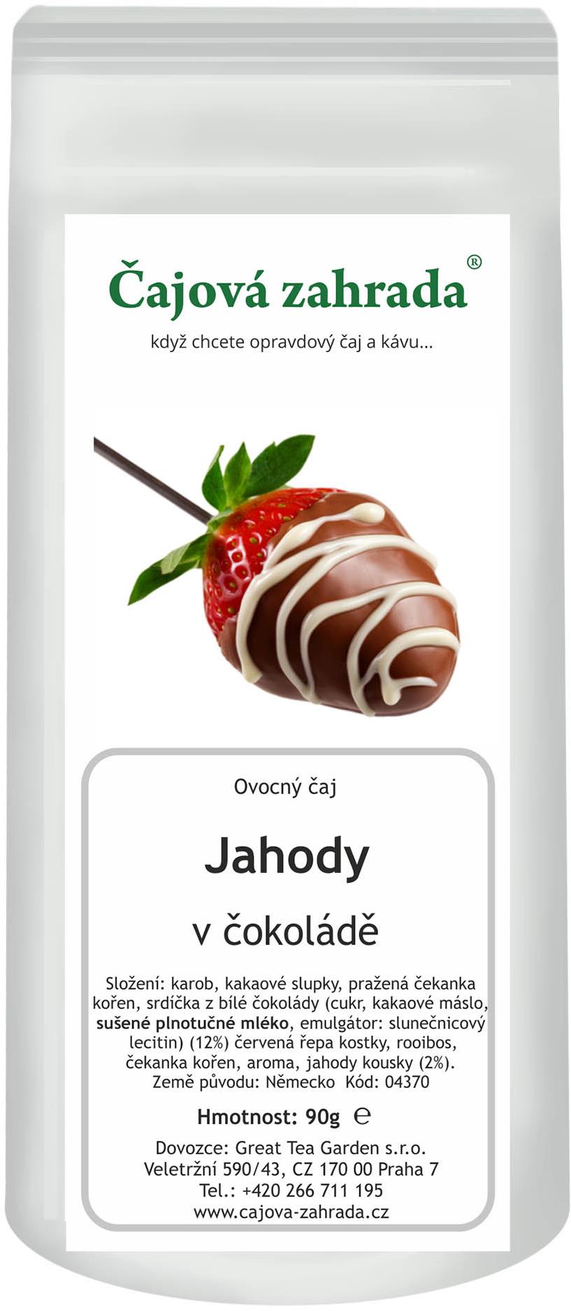 Čajová záhrada – Jahody v čokoláde – ovocný čaj, 90 g