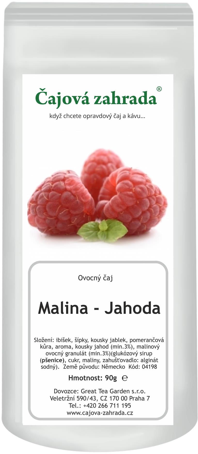 Čajová záhrada – Malina & Jahoda – ovocný čaj, 500 g