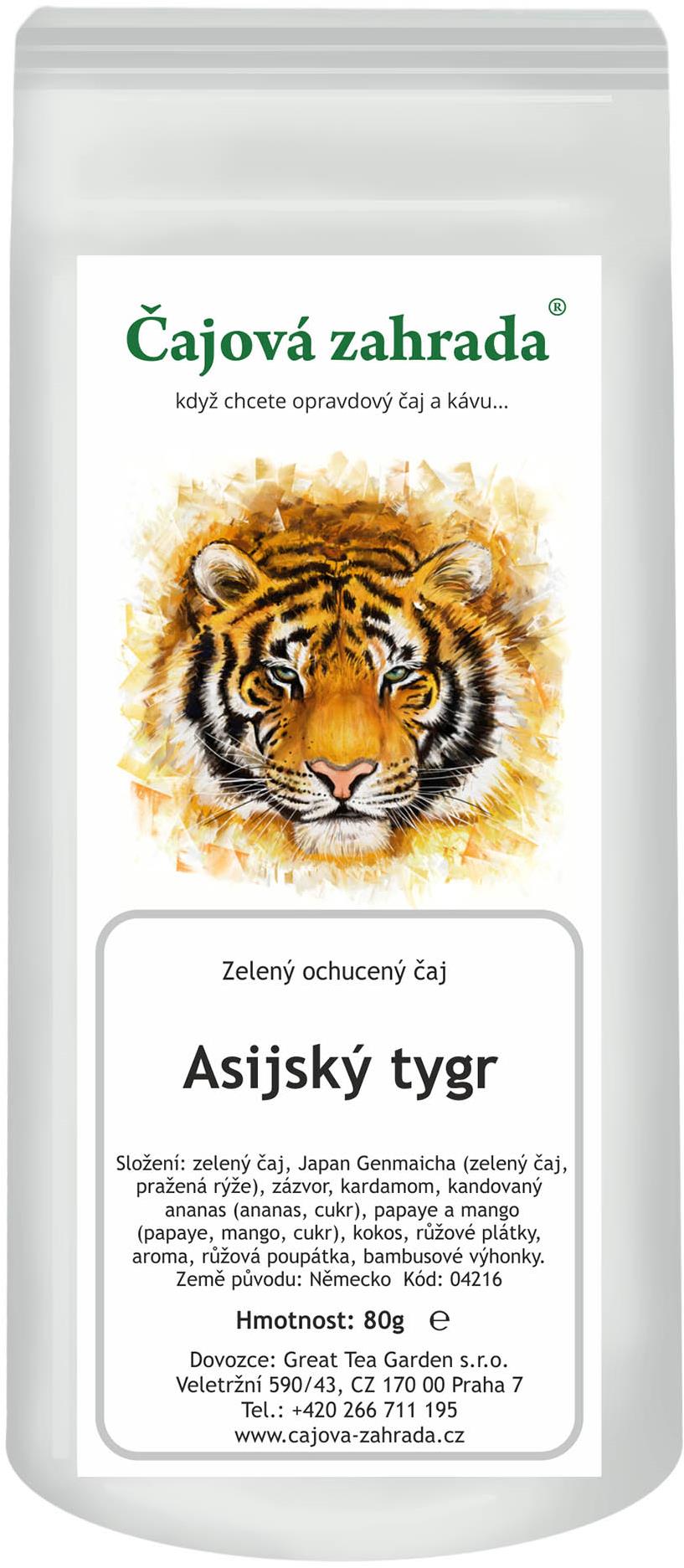 Čajová záhrada – Ázijský tiger – zelený ochutený čaj, 500 g