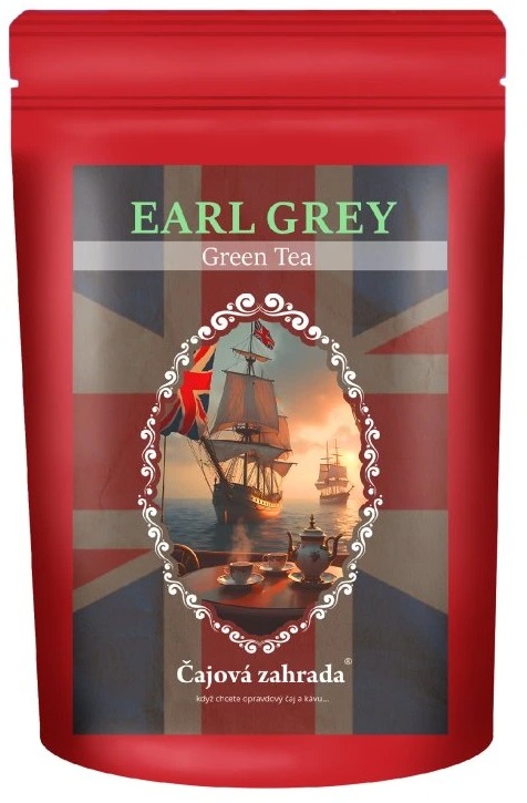 Čajová záhrada – Earl Grey – zelený ochutený čaj, 500 g