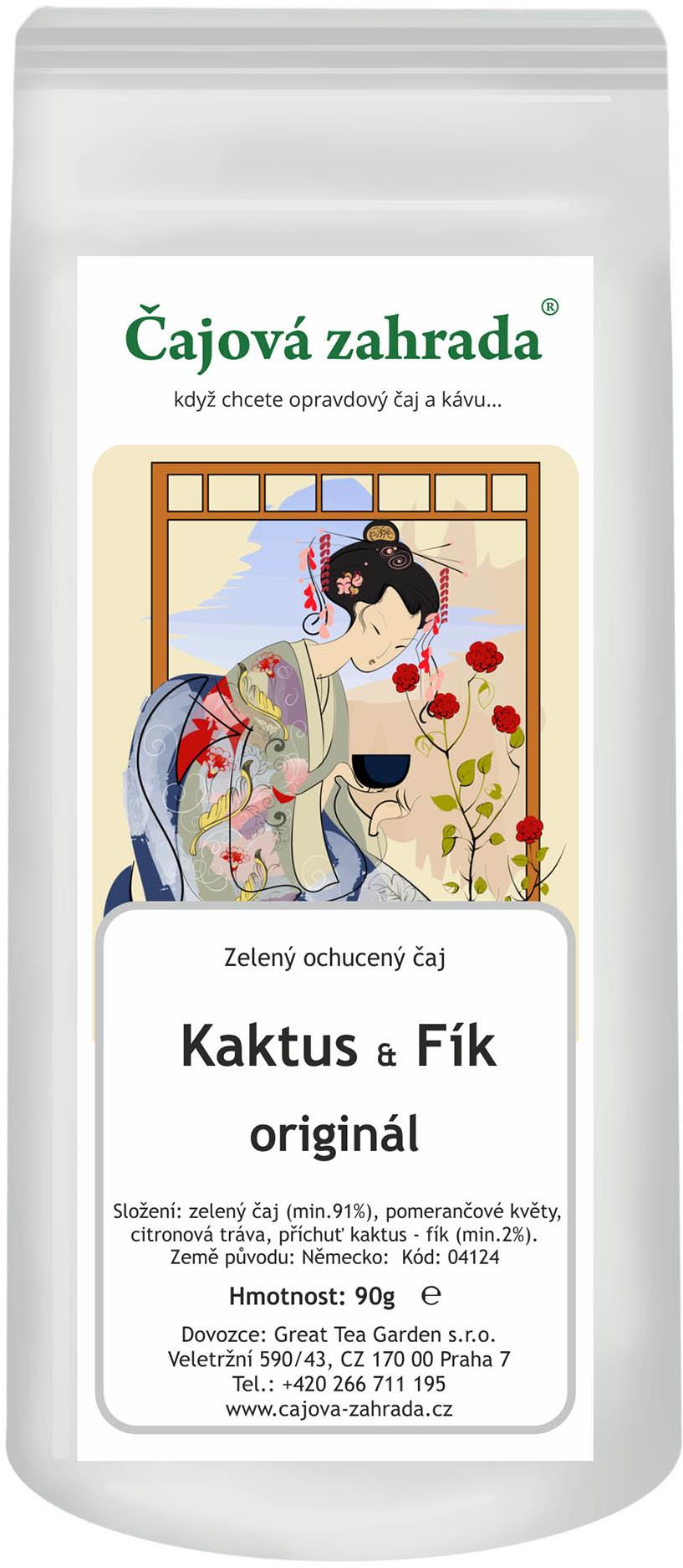 Čajová záhrada – Kaktus & Figa – zelený ochutený čaj, 90 g