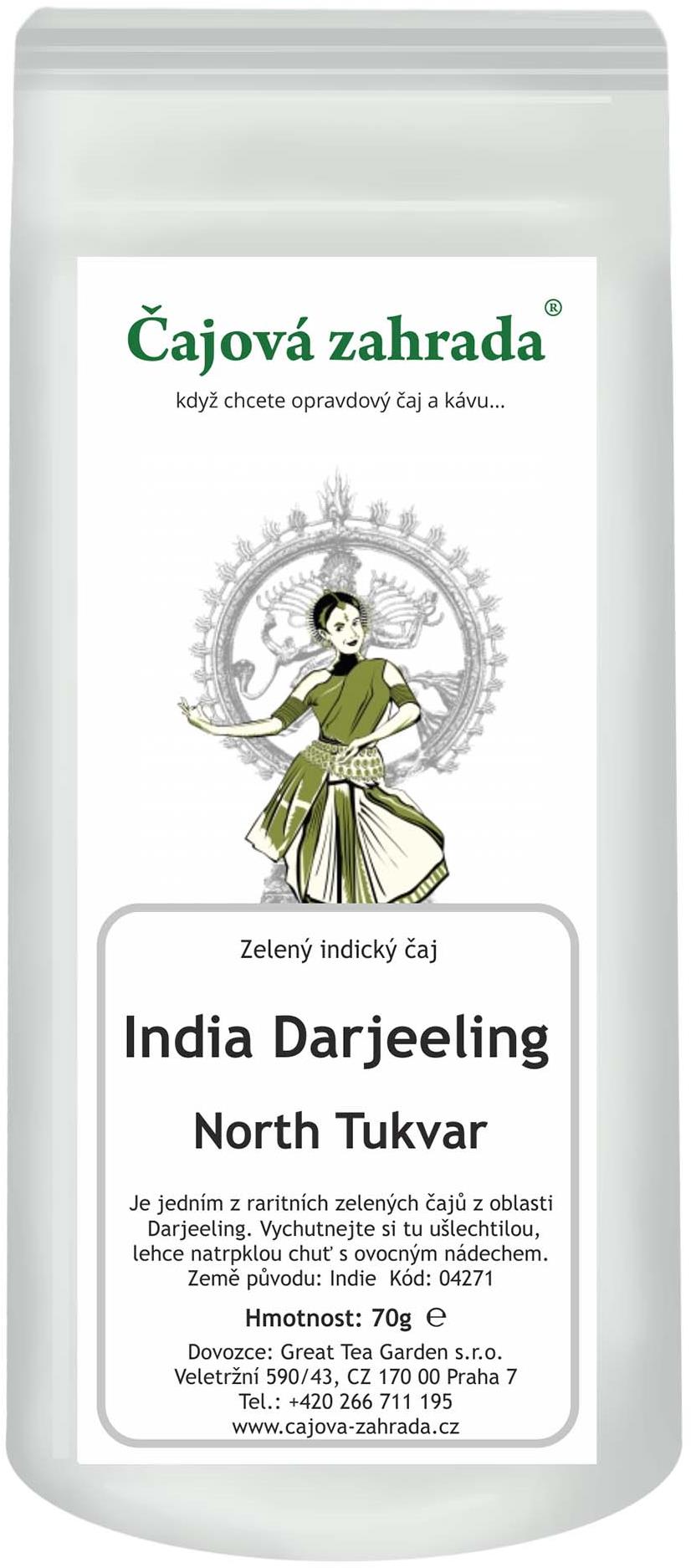 Čajová záhrada – India Darjeeling KGFOPI North Tukvar – zelený čaj, 500 g